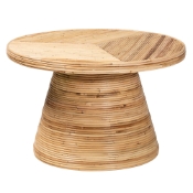 bali & pari Bella Modern Bohemian Natural Rattan and Mahogany Wood Coffee Table Baxton Studio restaurant furniture, hotel furniture, commercial furniture, wholesale living room furniture, wholesale coffee table, classic coffee table